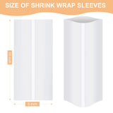 5x10 Inch Sublimation Shrink Wrap Sleeves, White Sublimation Shrink Wrap for Tumblers, Mugs, Cups and More, 60 Pcs Sublimation Shrink Film rebucas