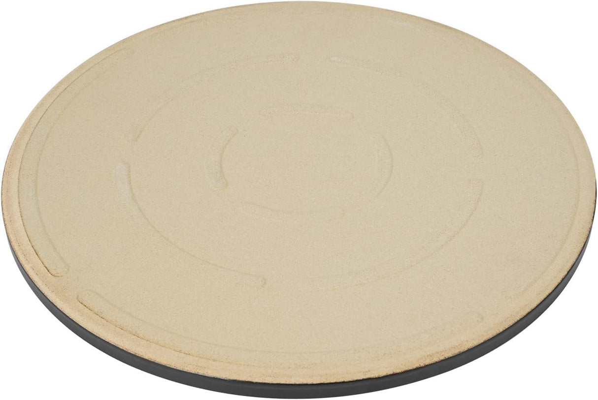 Onlyfire Round Pizza Grilling Stone for Oven, BBQ and Grill - 15” Non-Stick Black Ceramic Baking Stone for Pies, Pastry Bread, Calzone - Home Kitchen Accessories onlyfire