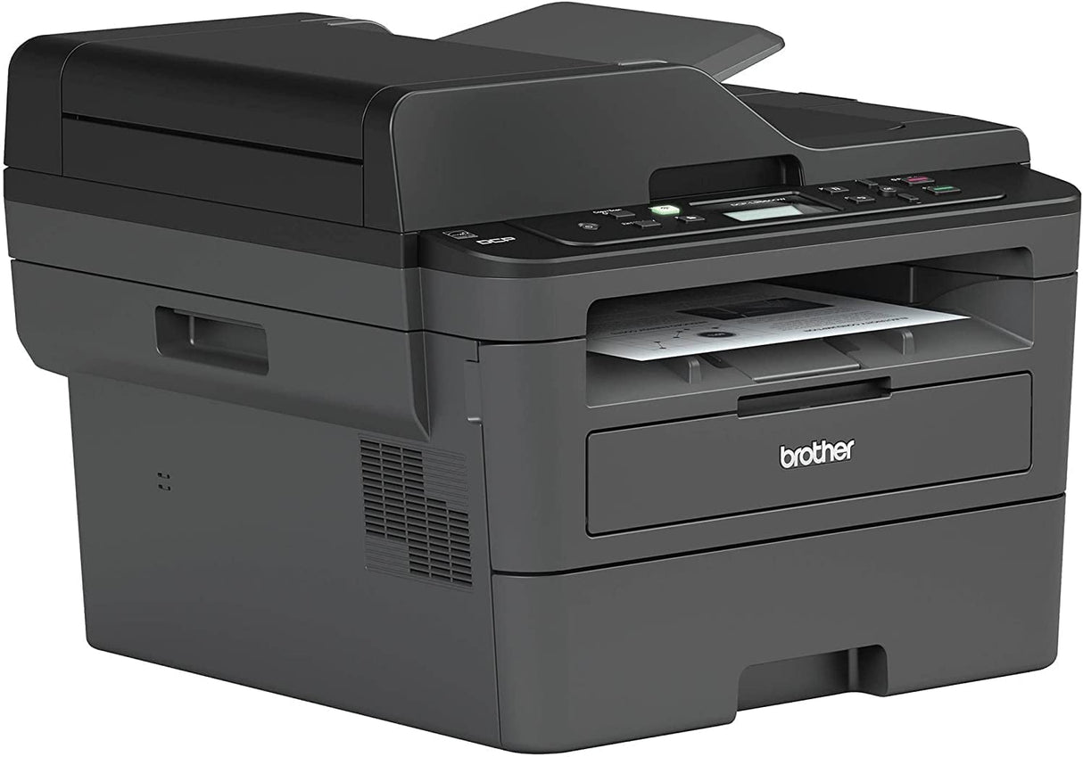 Brother DCP-L2550DW All-in-One Wireless Monochrome Laser Printer - Print Scan Copy - 2400 x 600 dpi, 36 ppm, 128MB Memory, 250-Sheet, 50-Sheet ADF, Auto 2-Sided Printing, Wulic Printer Cable Brother