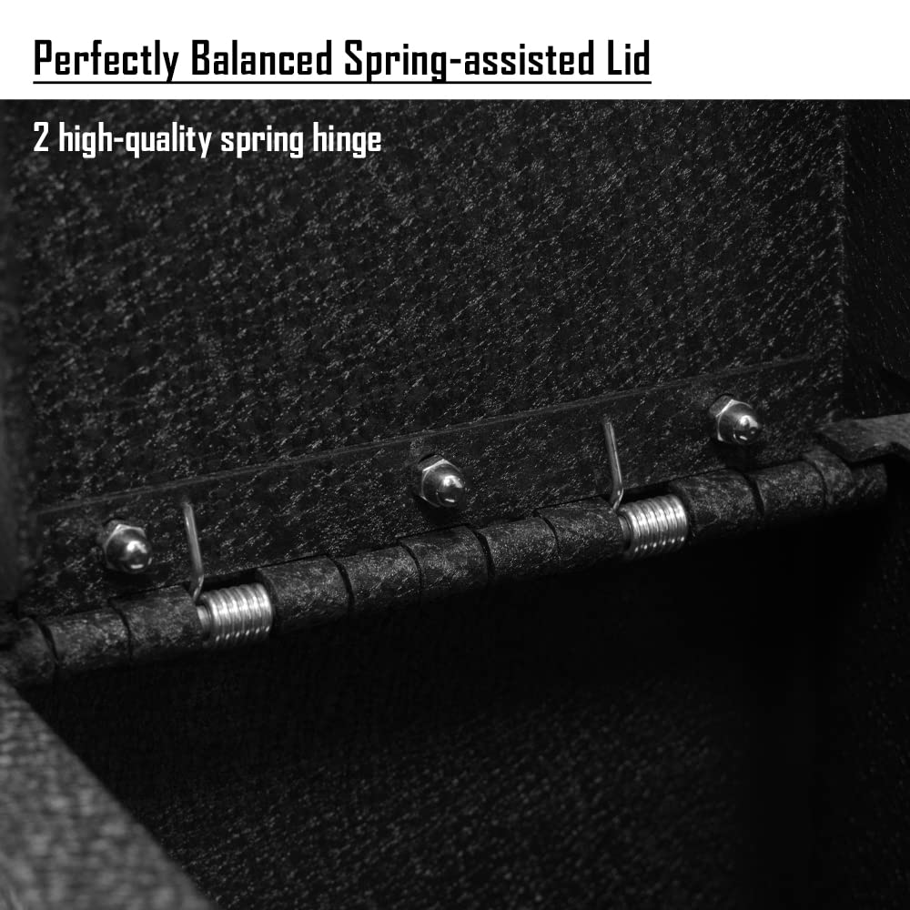 Center Console Safe Gun Safe, WASAI Premium In-vehicle Console Gun Vault Lock box Compatible with 2023-2025 Chevy Silverado 1500/GMC Sierra 1500, Fingerprint Lock with Backup Key. WASAI