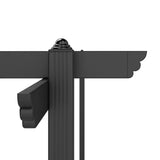 Outsunny 13' x 13' Retractable Pergola Canopy with Stronger Aluminum Frame, Outdoor Pergola Sun Shade Shelter for Garden, Patio, Backyard, Deck, Brown Outsunny