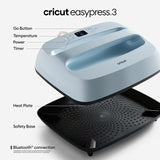 Cricut EasyPress 3 Heat Press Machine (12 "x 10") with Heat Press Mat (16" x 20") Cricut