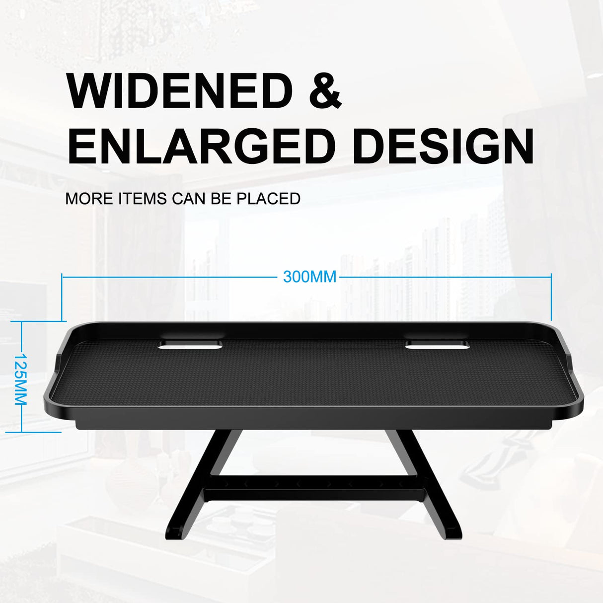 TETVIK TV Screen Top Shelf Monitor Shelf Adjustable Computer Screen Shelf Mount for Office Desk, Cellphone Stand, Media Box, Game Console, Router 11.8 x4.7 inch TV Tray Storage Organizer Bracket TETVIK