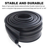 Garage Door Seals Bottom Rubber with Pre-drilled Aluminum Track Retainer Base Kit,Heavy-Duty U Shape + O Ring Combination Weather Stripping Sesl Kit for Garage Door (16 Ft) Storystore
