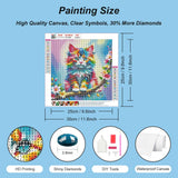 SJUTOUCI Diamond Painting Kits for Adults, Cat Diamond Art Kits, Round Full Drill Bead Gem Art, 5D DIY Paint with Diamonds Crafts for Home Wall Decor Gift 12x12inch SJUTOUCI