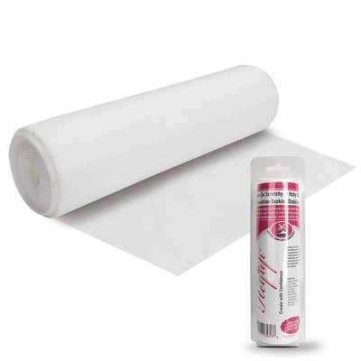 Iron on Embroidery Stitch Cover 8" x 9 Yd Light Weight Stabilizer Prevent Scratchy or Itchy Stitches, Soft Touch Backing for Sensitive Skin, Babies, and Embroidery Garments, 1 Pack