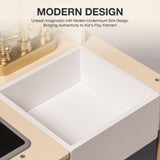 ROBOTIME Wooden Play Kitchen, Kids & Toddlers Kitchen Playset, Kids Play Kitchen Pretend Play Set with Lights & Sounds, Toy Kitchen for Ages 3+ (Blue) ROBOTIME