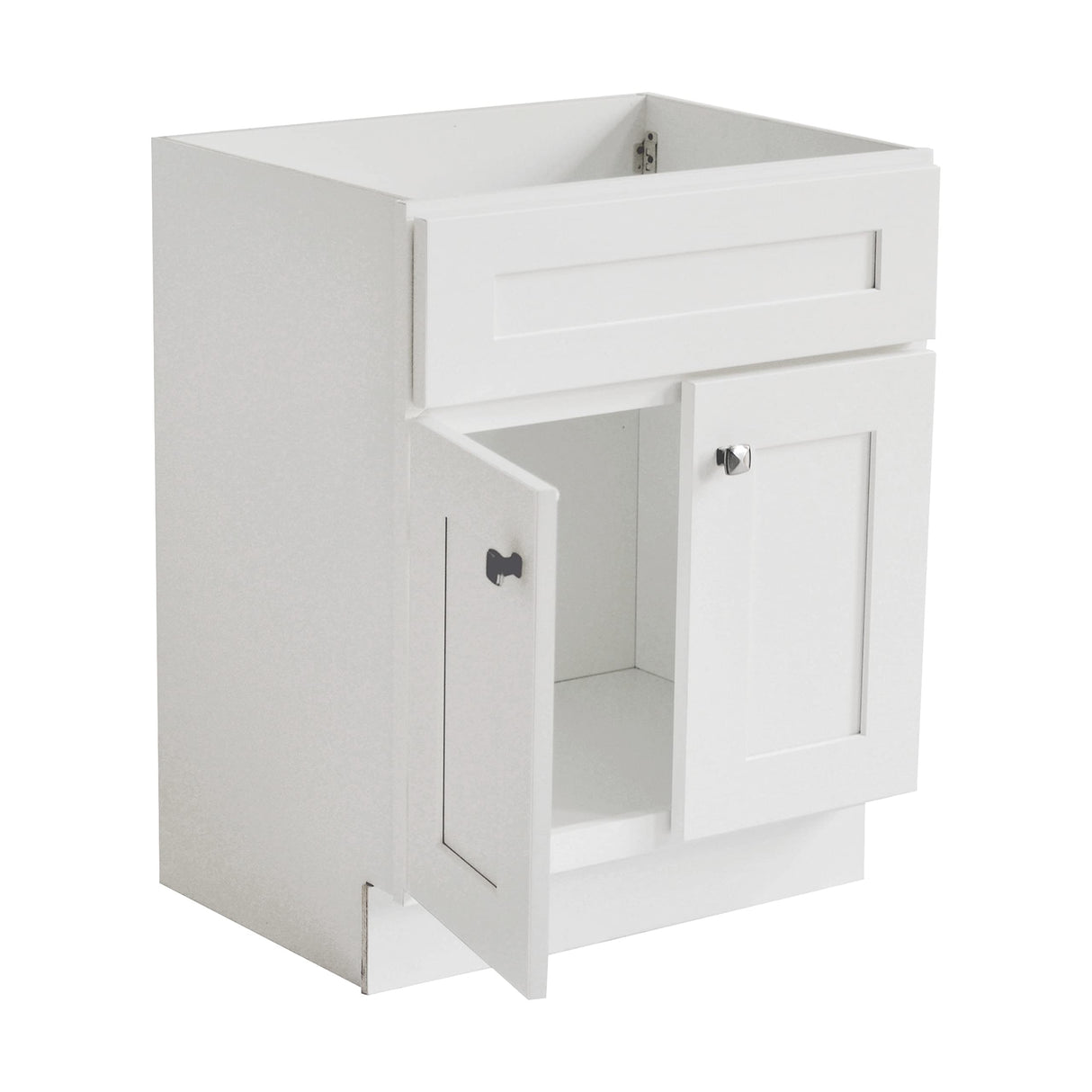 Design House Brookings 24 Inch Bathroom Vanity, Ready to Assemble, Solid Wood, Sherwin Williams® White, 586925 Design House