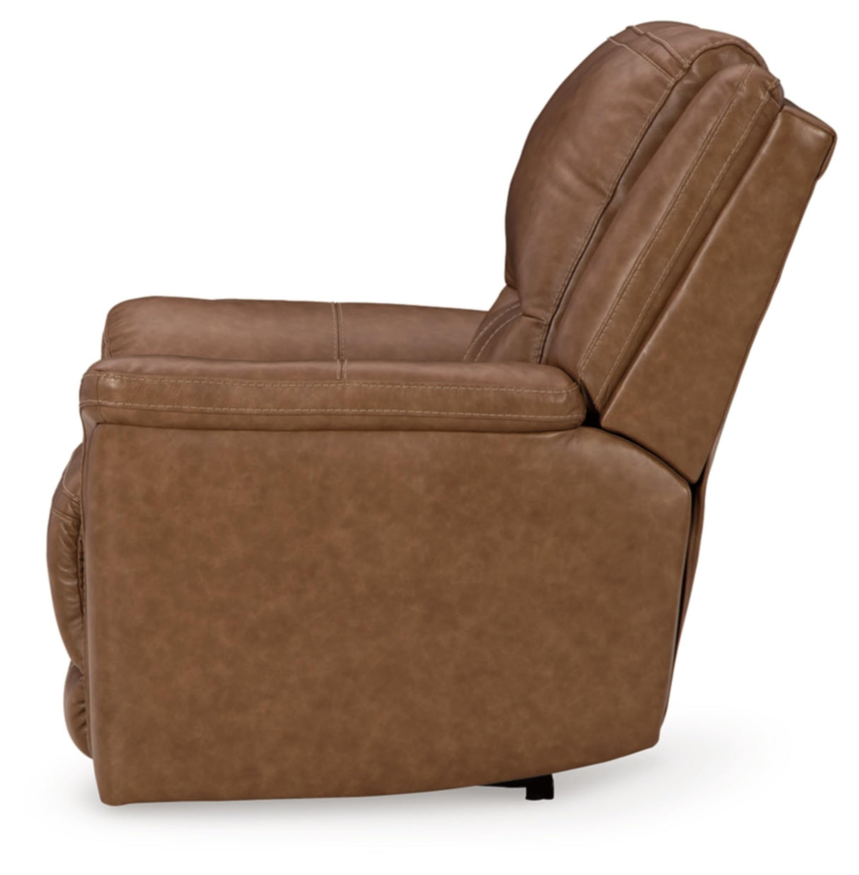 Signature Design by Ashley Trasimeno Contemporary Leather Match Wall Hugger Power Recliner with Adjustable Headrest and USB Ports, Light Brown Signature Design by Ashley