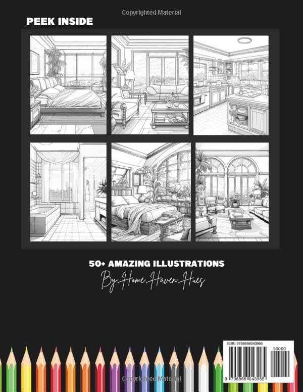 Designs of the Decade: 80s Home Interiors: An Adult Coloring Book Showcasing Gorgeous 80s-Style Homes WoodArtSupply