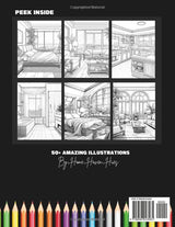 Designs of the Decade: 80s Home Interiors: An Adult Coloring Book Showcasing Gorgeous 80s-Style Homes WoodArtSupply