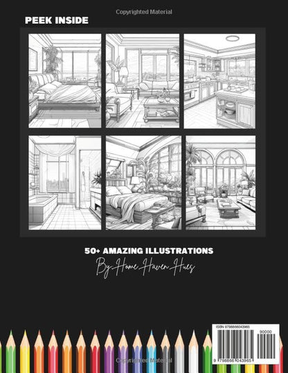 Designs of the Decade: 80s Home Interiors: An Adult Coloring Book Showcasing Gorgeous 80s-Style Homes