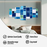 10 Pack Acoustic Panels A surface square tiles different shades blue Acoustical Soundproof Wall Panels Sound Absorbing Panel Reduce Room Echo Reverberation Acoustic Treatment AT5ZR4PD