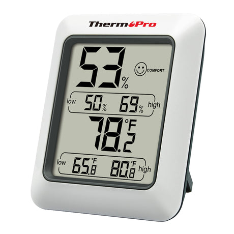 ThermoPro TP50 Digital Hygrometer Indoor Thermometer Room Thermometer and Humidity Gauge with Temperature Monitor ThermoPro