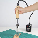TOPWOOZU Custom Electric Branding Iron with Adjustable Temperature for Wood, Leather, and Paper TOPWOOZU