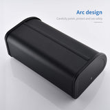 HILFA Stainless Steel Bread Box with Roll Up Lid, For Easy Kitchen Counter Storage, Bread Bin Holder,17.5X11.5X7.5 inch, Matte Black For Home and Kitchen HILFA