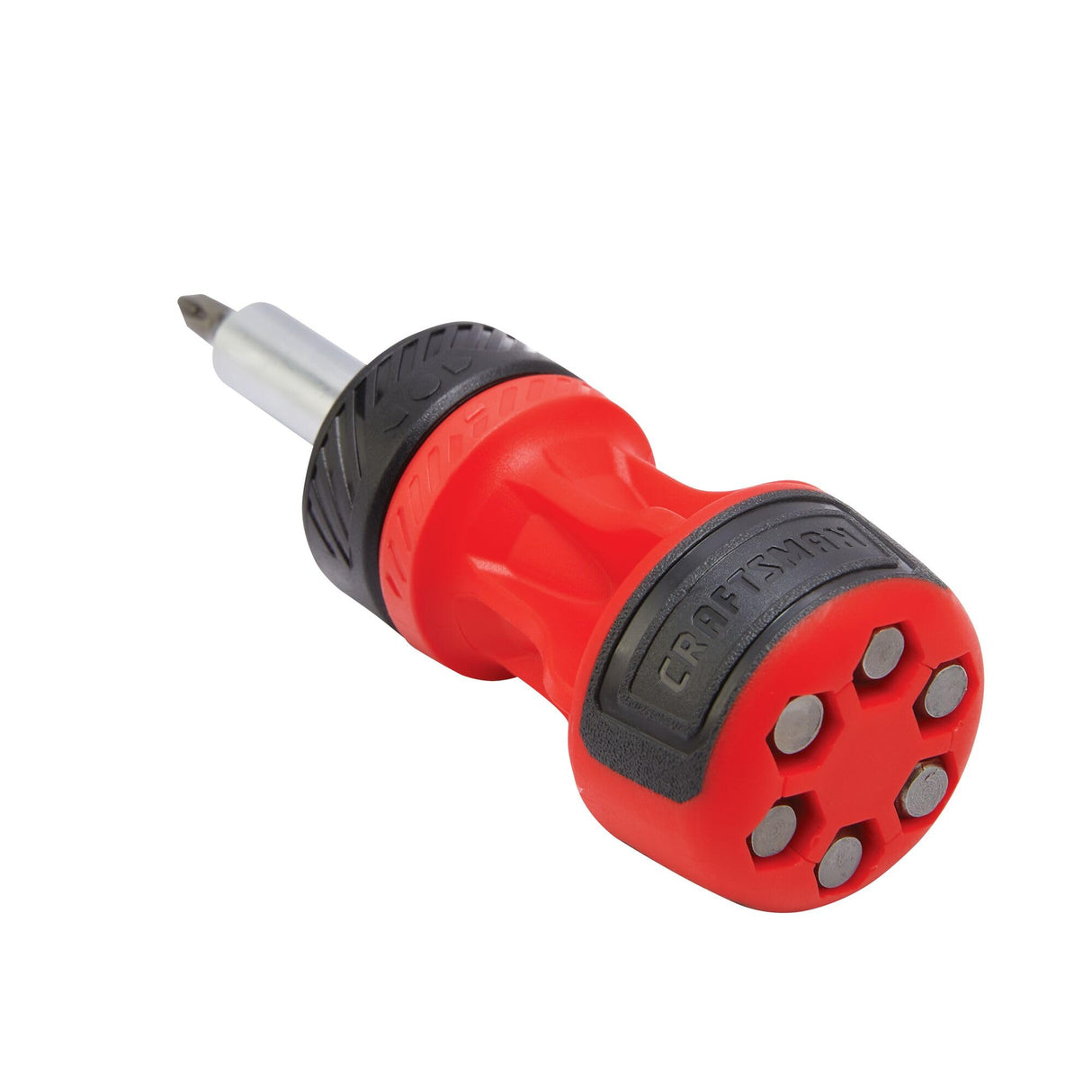 CRAFTSMAN Ratcheting Screwdriver, Stubby Push-n-Pick Set with Multi-Bits, 8 Piece (CMHT68132) CRAFTSMAN