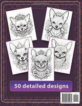 The Mind-fullness chihuahua Adventure: An Adult coloring book WoodArtSupply
