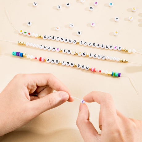 Goldwise Friendship Bracelet Kit 4 Boxes-13056 Pcs 72 Colors Bracelet Making Kits with Clay Beads, 7200 Pcs Glass Seed Beads and 3 Styles Letter Beads with Charms for Bracelet Making Gift Goldwise