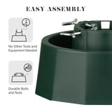 Tree Nest Robust Christmas Tree Stand for Real Christmas Trees Up to 8.5' Trees Water Reservoir Holds Up to 2.9 Gal Robust (Green,Medium) Tree Nest
