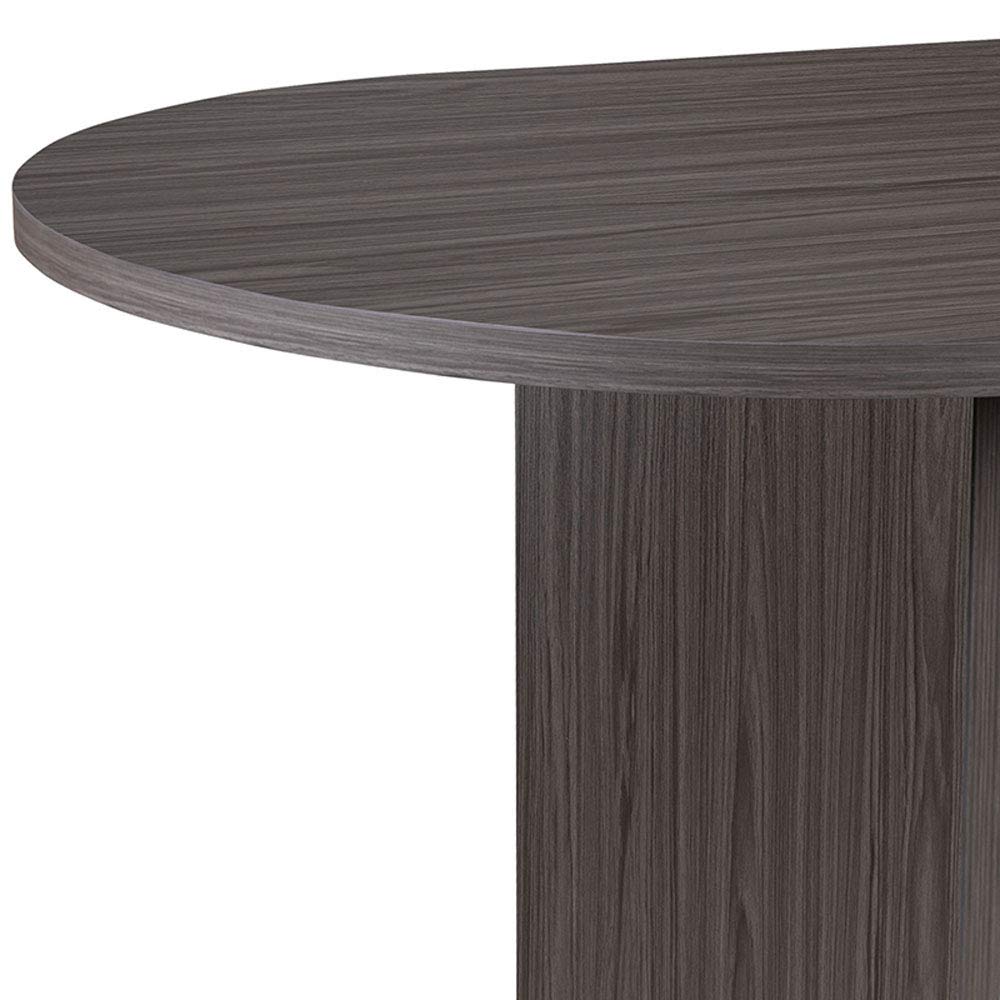 Flash Furniture Jones 6' Oval Multipurpose Conference Table, Business Meeting Table for Office and Conference Rooms, Rustic Gray Flash Furniture