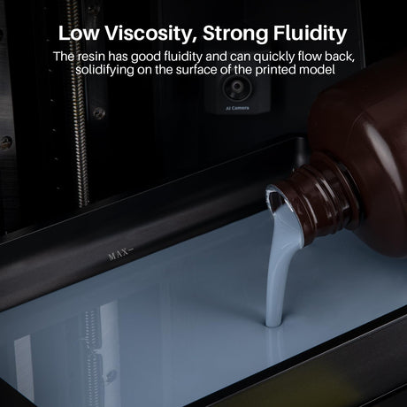 ELEGOO ABS-Like Resin 3.0 Pro, Higher Scratch-Resistance 3D Printing Photopolymer Resin, 405nm UV Resin for MSLA/DLP/LCD Printers Fast Curing High Precision Non-Brittle, Grey 1000g ELEGOO