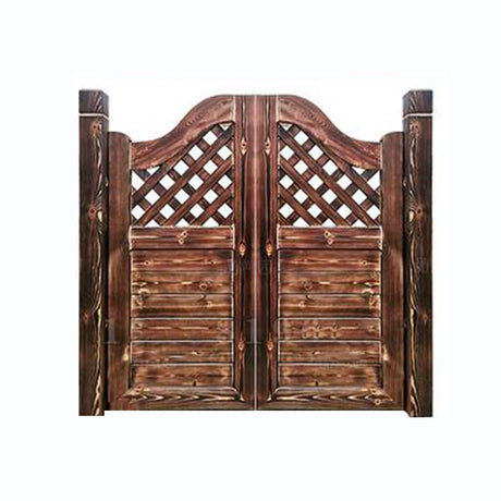 ANEEZ Rustic Wood Swinging Doors, Eco-Friendly Saloon Door, for Outdoor Garden Patio Entrance, Custom Cafe Swing Door - with Metal Hinges (Size : W80xH90cm/31.5" x35.4, Color : Style3) ANEEZ