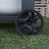 Megamaster 720-0982 5 Burner Propane Barbecue Gas Grill, Side Shelves with Hooks, for Outdoor Cooking, Patio, Garden Barbecue Grill, 50000 BTUs, Open Chart, Black Megamaster