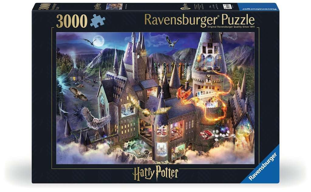 Ravensburger Harry Potter: Hogwarts Castle Cutaway 3000 Piece Jigsaw Puzzle - 17561 - Handcrafted Tooling, Made in Germany, Every Piece Fits Together Perfectly