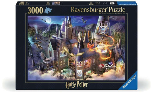 Ravensburger Harry Potter: Hogwarts Castle Cutaway 3000 Piece Jigsaw Puzzle - 17561 - Handcrafted Tooling, Made in Germany, Every Piece Fits Together Perfectly