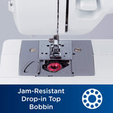 Brother XM2701 Sewing Machine, Lightweight, Full Featured, 27 Stitches, 6 Included Feet Brother