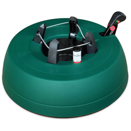 Leejec Christmas Tree Stand with Water Reservoir, Fast Clamped 10 Ft Real Tree with 5.5" Diameter, Water Level Indicator Equipped, No Assembly Required Leejec