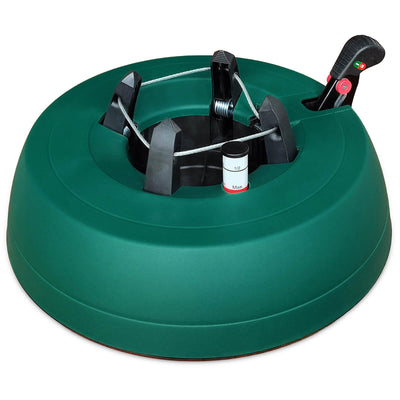 Leejec Christmas Tree Stand with Water Reservoir, Fast Clamped 10 Ft Real Tree with 5.5" Diameter, Water Level Indicator Equipped, No Assembly Required