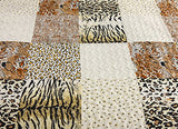 MarCielo 3 Piece Quilted Bedspread Leopard Print Quilt Quilt Set Bedding Throw Blanket Coverlet Animal Print Bedspread Ensemble Cheetah King Oversize(Cal King) MarCielo