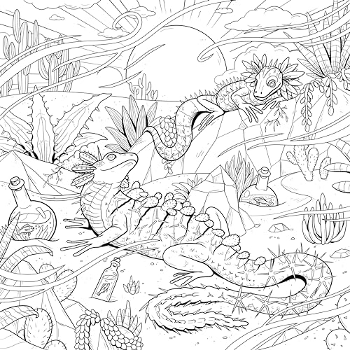 Mythographic Color and Discover: Mythical Beasts: An Artist’s Coloring Book of Magical Creatures WoodArtSupply