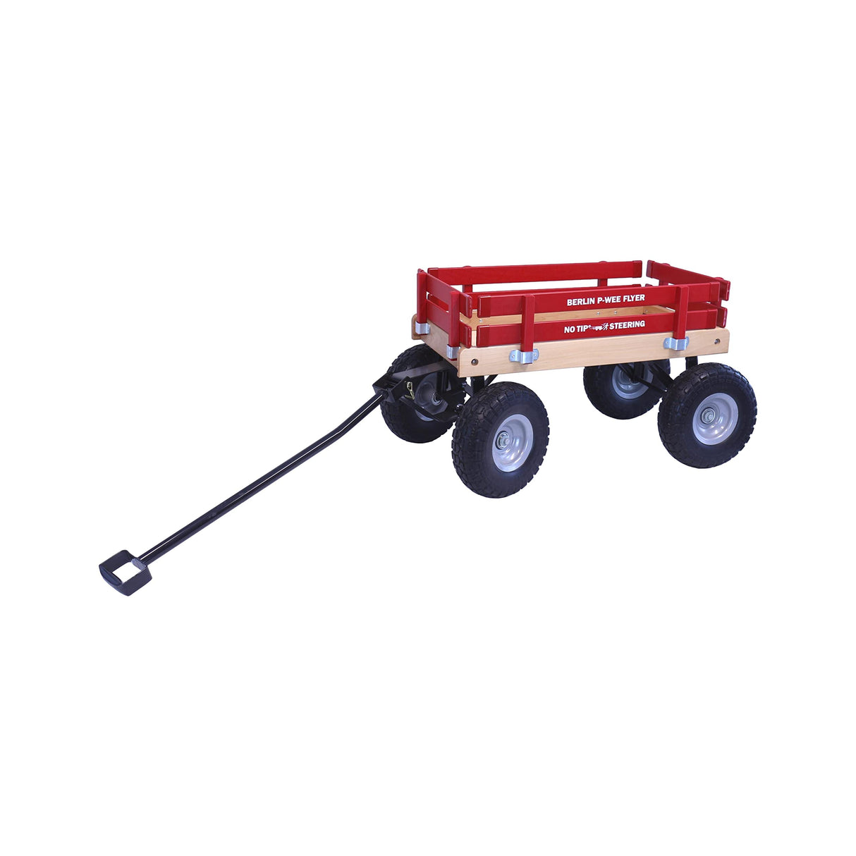 Berlin Big-Foot Kid's Wagon by AmishToyBox.com - Perfect Wagon for Children and Toddlers - Amish Made in Ohio, USA - 10" No-Flat Tires (Red) AmishToyBox.com
