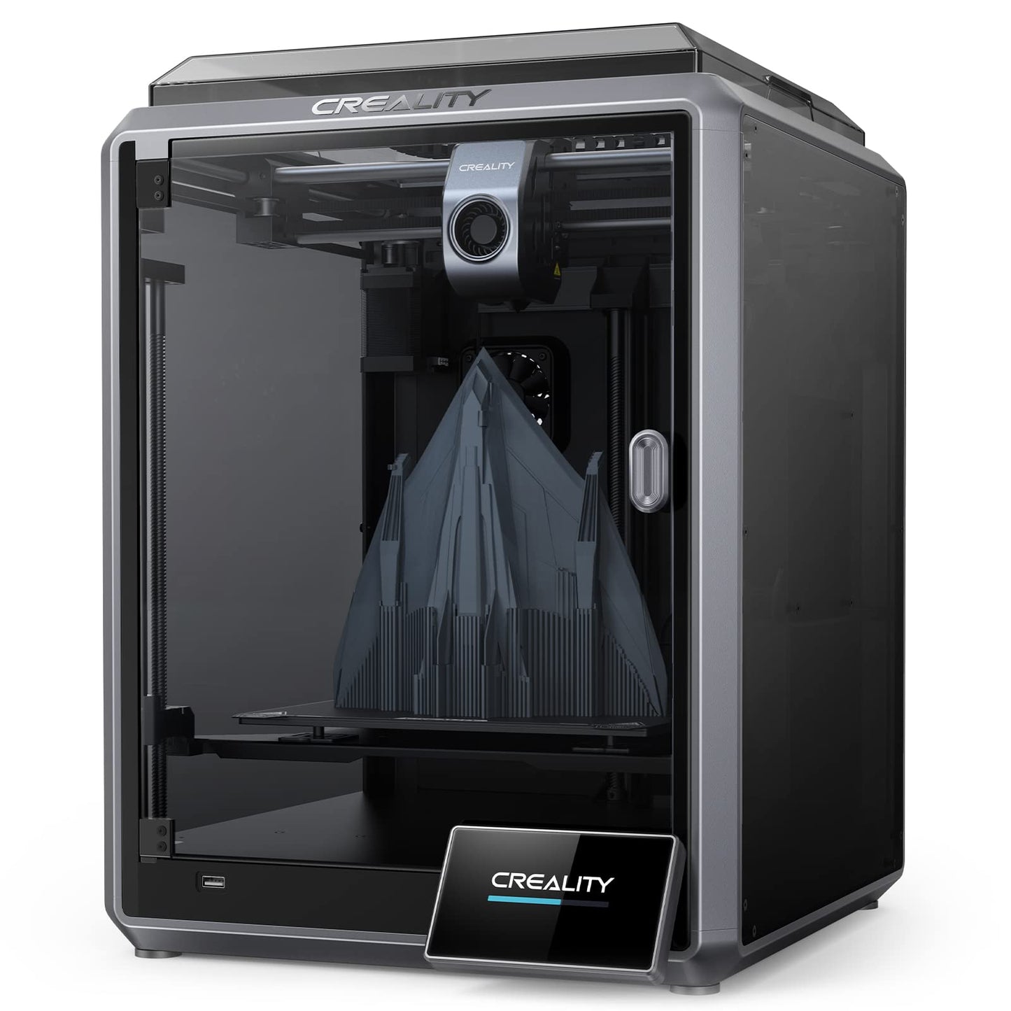 Creality K1 3D Printer - 600 mm/s High-Speed, Upgraded 0.1 mm Smooth Detail, Auto Leveling, Dual Fans Cooler, Straight Out of The Box for Beginners, Printing Size 8.66x8.66x9.84 inch - WoodArtSupply