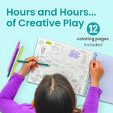 Cupkin Ocean Sticker Book Activity for Kids, Toddler Airplane Travel Essentials, 500+ Shark Stickers for Kids + 12 Scenes + 12 Coloring Book Pages, Deep Blue Sea Gift, Kid Crafts Ages 2-8 CUPKIN