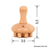 PYSEAN Wooden Mushroom Massager, Wooden Body Contouring Therapeutic Tool, Anti Cellulite, Lymphatic Drainage, Muscle Relaxation and Pain Relief for Neck and Back Massager PYSEAN