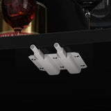 Homsee Black Bookcase with LED Lights, Storage Shelves, Drawers, and 6 Glass Doors for Home Office and Living Room Homsee