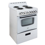 Avanti ERU240P1B ERU240 24" Electric Range Oven with Framed Glass Door, in Black Avanti