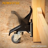 POWERTEC 71132 Quick-Release Workbench Caster Plates, 4-Pack POWERTEC