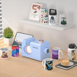 PYD Life 110 V Mini Mug Heat Press Machine Light Blue Touch Screen for 11 OZ 15 OZ Sublimation Mugs Tumblers Cups Printing Adjustable Pressure PYD Life