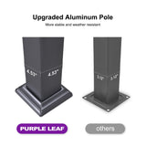 PURPLE LEAF Louvered Pergola 11' x 27' Enormous Outdoor Aluminum Pergola Modern Outdoor Pergola with Adjustable Roof for Deck Garden Yard Hardtop Gazebo PURPLE LEAF