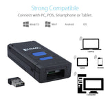 Eyoyo Mini 1D Wireless Barcode Scanner Bluetooth,3-in-1 Bluetooth&2.4G Wireless&Wired Connection, Portable Inventory Bar Code Reader Compatible with iPhone, Android, Windows, Mac Tablets or Computers Eyoyo