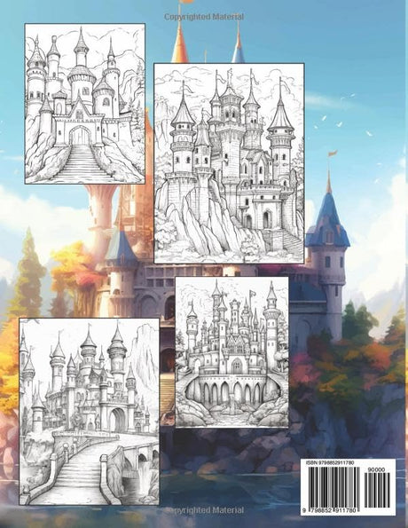 50 Beautiful Castles Coloring Book for Adults: Intricate Details for the Advanced Coloring Enthusiast Majosta