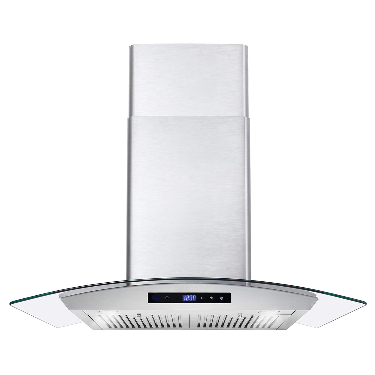 COSMO COS-668AS750 30 in. Vista Collection 380 CFM Ducted Wall Mount Range Hood, Touch Controls, LED Lights, Stainless Steel COSMO