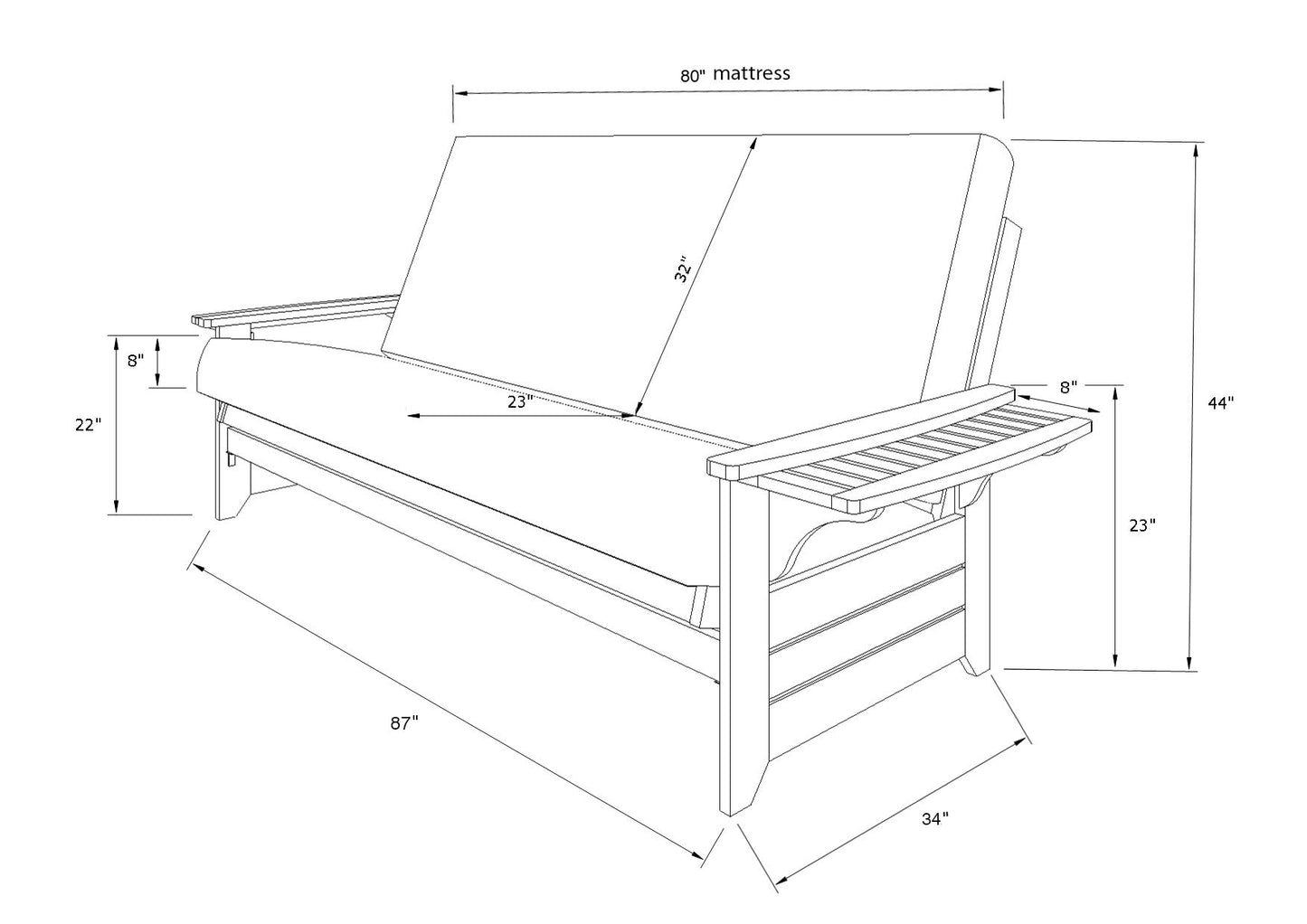 Kodiak Furniture Phoenix Queen Traditional Wood Frame in Butternut - WoodArtSupply