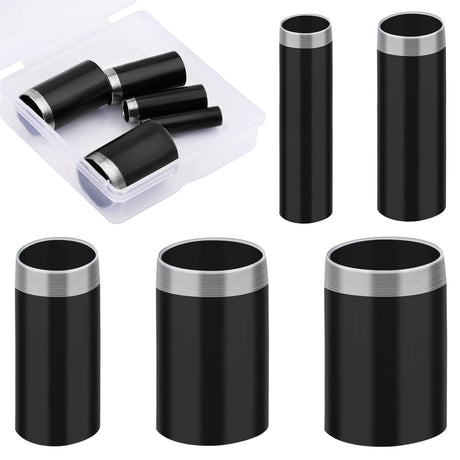 Veroave 5 Sizes Round Hole Punch, Hollow Punch Cutter Tool Set with Storage Case, Leather Craft Tools Kit for Handmade DIY Craft Hole Punch Veroave