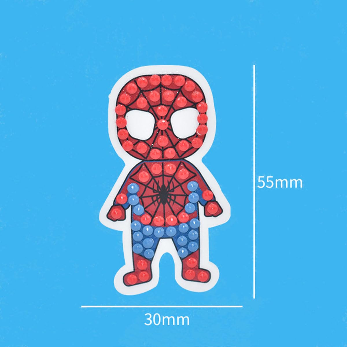 SHOWERRING 5D DIY Diamond Art Stickers Kits for Kids,Cartoon Gem Digital Art Painting Stickers Mosaic Craft Kit (Super Hero) SHOWERRING